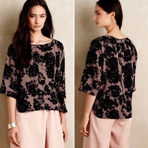 Anthropologie Paper Crown Raindrop Blouse